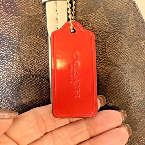 Coach Cora Domed Satchel F26184 Brown Coated Canvas/Leather Handbag Purse - Picture 4 of 14